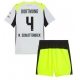 Borussia Dortmund Nico Schlotterbeck #4 Bortedraktsett Barn 2025-26 Kortermet (+ Korte bukser)